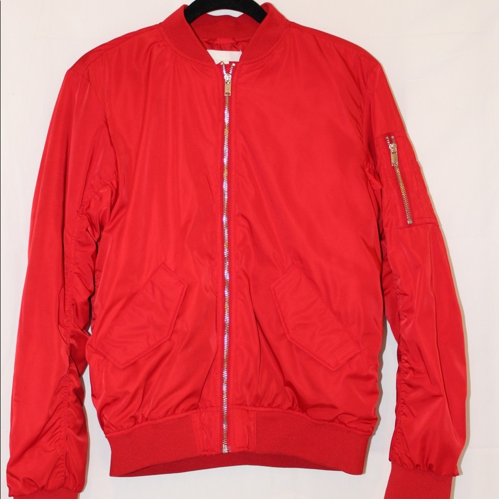 Very cute red puffy coat